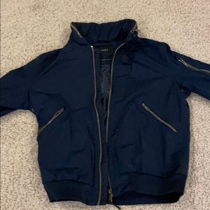 Zara Navy Jacket w/hood Size Large